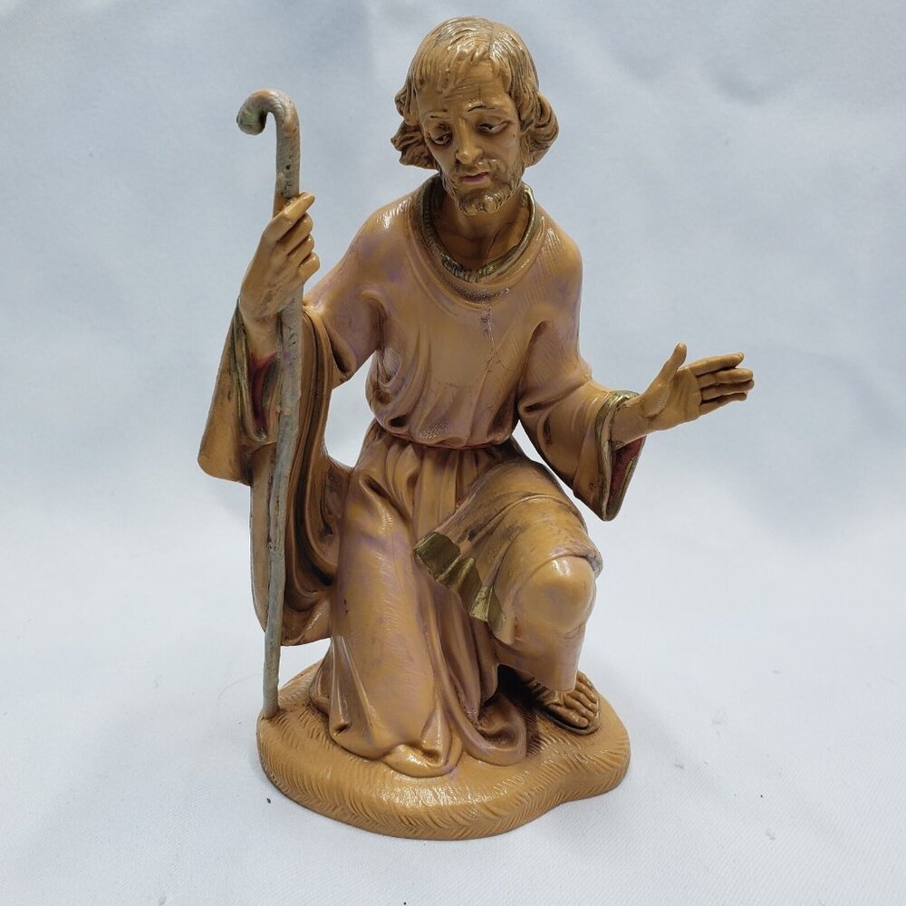 Fontanini Joseph Kneeling Staff Depose 301 Nativity 1983 Roman Italy 52811